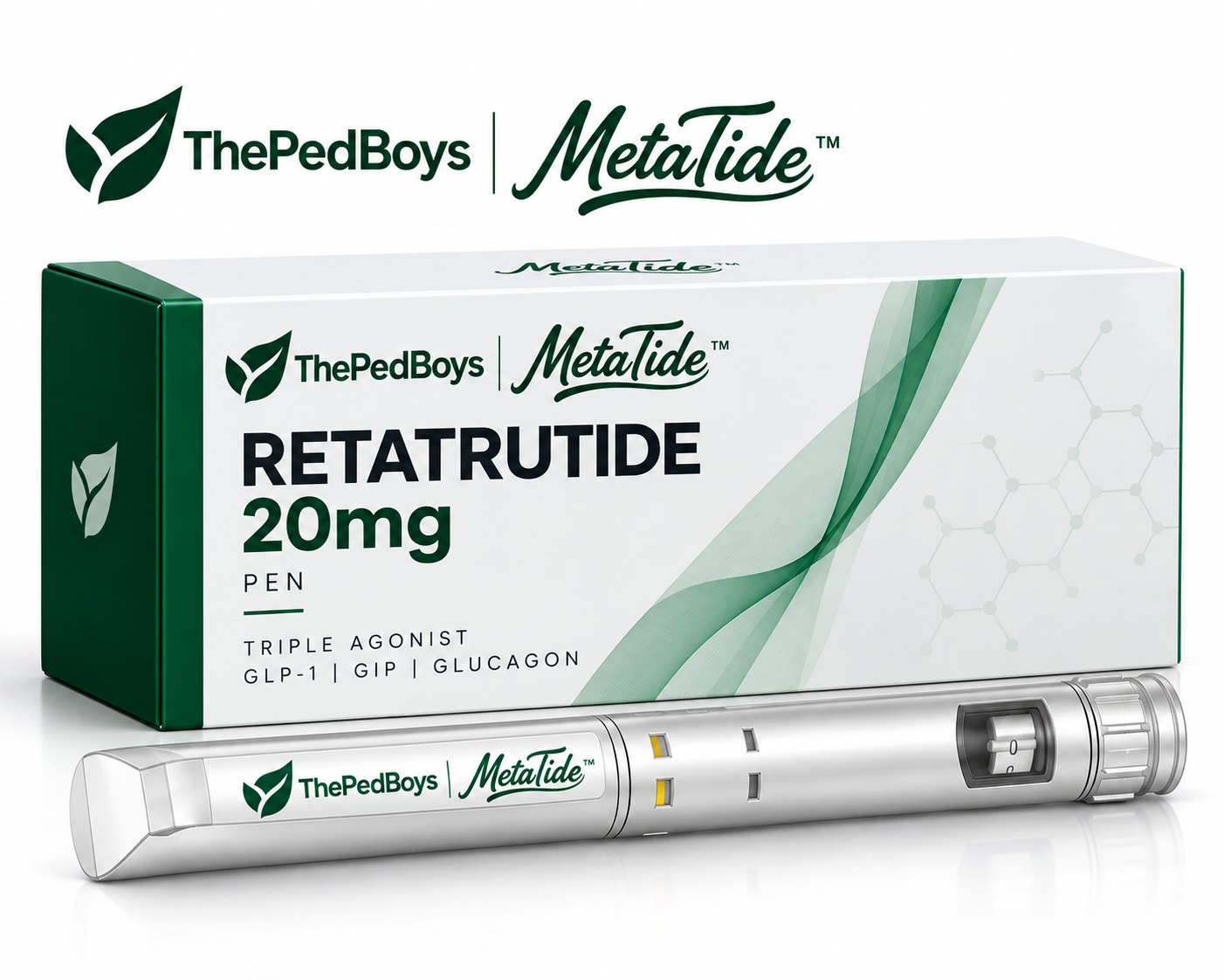 MetaTide Health Retatrutide 20mg metabolic peptide